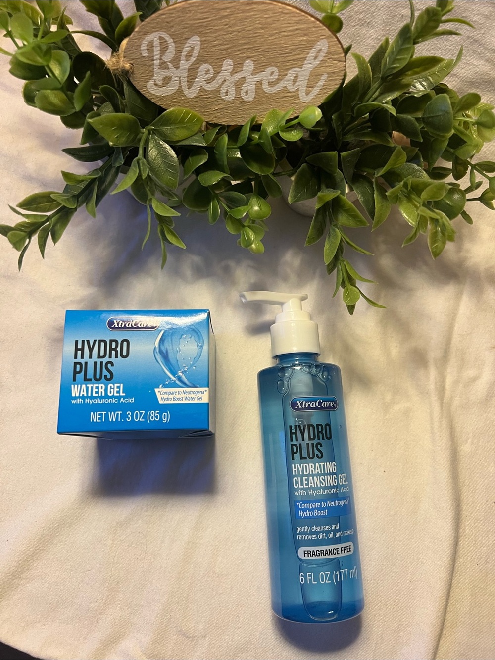 XtraCare Hydro Plus Hydrating Cleansing Gel & Water Gel - Blue